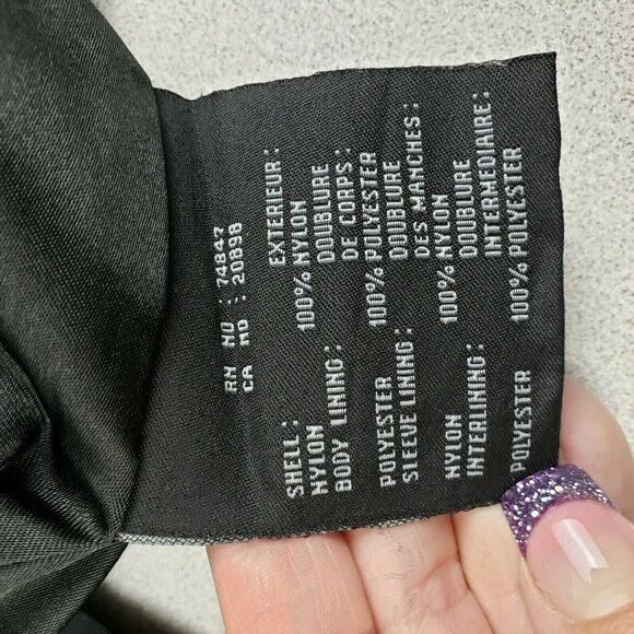 Marc New York Mens Black Nylon Full Zip Long Sleeve Bomber‎ Jacket Size Large - Picture 6 of 8